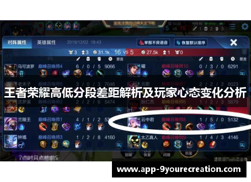 王者荣耀高低分段差距解析及玩家心态变化分析